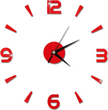 Wanduhr Aufkleber, 3D Wanduhr