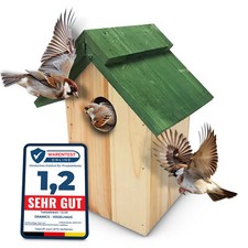 1x Holz Nistkasten Vogelhaus Vogelhäuschen Vogelnistkasten Nisthöhle Nisthaus