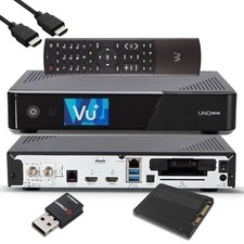 ►VU+ UNO 4K SE - UHD 1xDVB-S2 FBC Sat Twin Tuner Linux Receiver 1TB SSD 300 WLAN