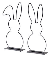 2er Set Aufsteller Hase Metall