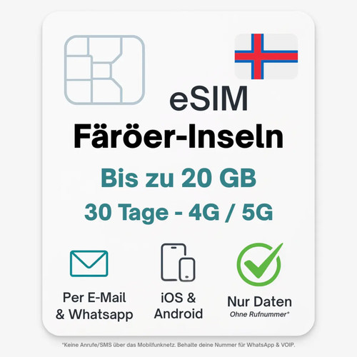Färöer inseln esim - färöer-inseln,