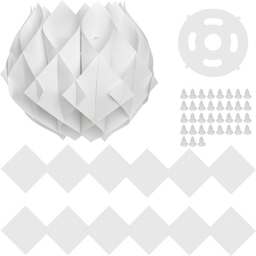Origami lampenschirm weißes - origami-lampenschirm,,