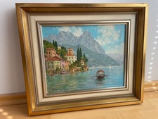 Gemälde Aquarell 1964 Gandria