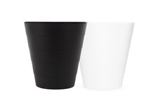 IKEA "FNISS" Papierkorb Abfalleimer schwarz oder weiß 10 l