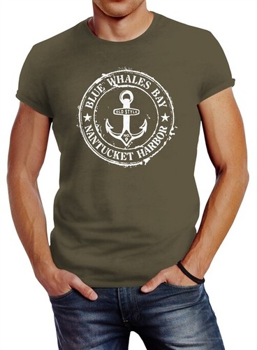 Herren shirt anker motiv - herren,