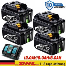 4x 18V 8Ah für Makita Akku