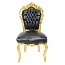 Barockstuhl gold schwarz