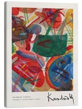 Leinwandbild Rainbow Forest -