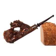 MUXIANG Handmade Freehand Pfeife Bruyère Holz Tabakpfeife Dragon Pipe unberaucht
