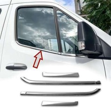 Edelstahl Fensterleisten Chrom passend für MERCEDES Sprinter, Typ W907, ab 2018>