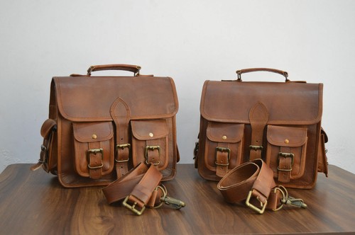Seitentaschen braun leder - 2,