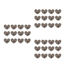  Set of 3 Aufnäher Herz