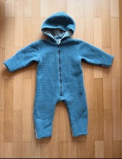 Hessnatur Wollwalk Blau Grün