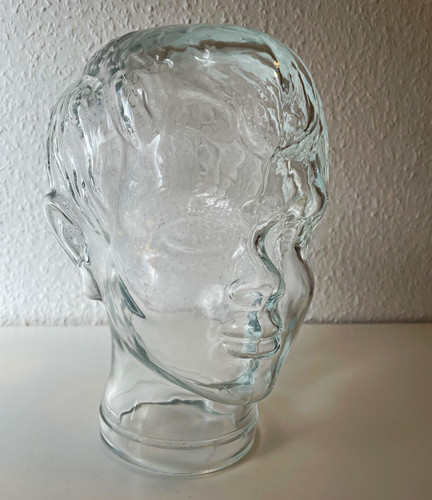 Glas skulptur kopf - glas,