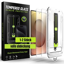 Display Panzerfolie Schutzglas für Samsung Galaxy S25 S24 Ultra + Anbringhilfe