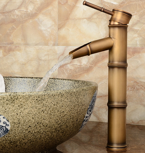 Hohe bronze bambus - bambus, waschbecken