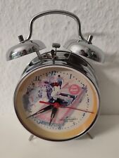 Wecker Tischuhr Nostalgie Antik Vintage Retro Metall Standuhr Uhr Car Road 1957