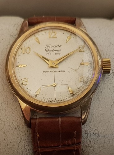 Vintage armbanduhr nivada - armbanduhr,