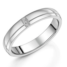 4 mm Sterlingsilber gerillter