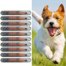 10pcs Haustier Mikrochip Standard Tier Chip Implantate Hundemarke Transponder.