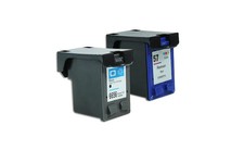 XL Tinten Sparset kompatibel zu HP 56 - 57 / C6656AE / C6657AE schwarz, color  (