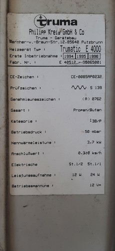 Truma heizung für - heizung, wohnmobil