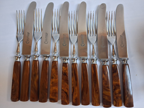 Vintage besteck set teilig - vintage, besteck-set
