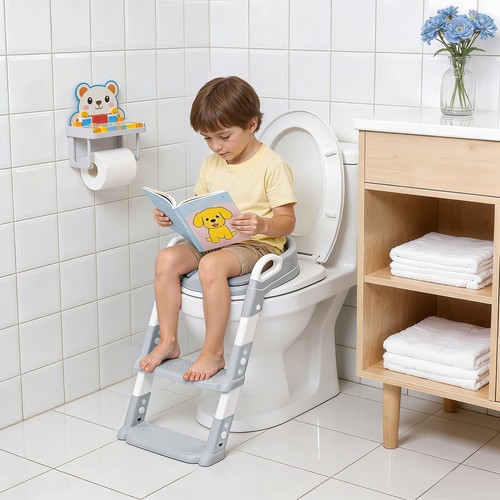 Toilettensitz mit treppe - toilettensitz,