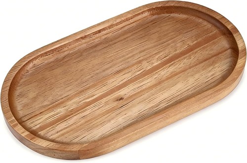 Akazienholz tablett oval - akazienholz,
