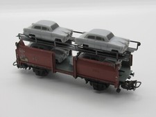 Märklin H0 Autotransportwagen 315/4 4613 plus PKW Auto Modell Bahn Waggon 