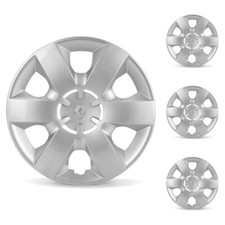 4x ORIGINAL Renault Radkappe Radblende 15 Zoll Silber KANGOO 2 8200455115