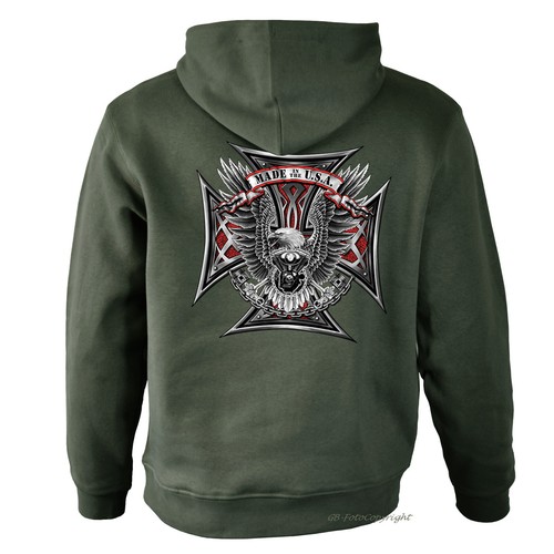 Biker hoodie sweatshirt - biker,