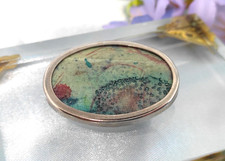 Brosche Seidenmalerei