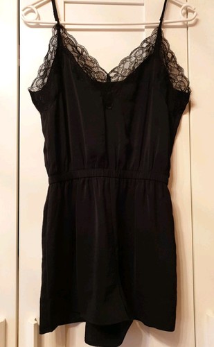 Jumpsuit satin spitze - jumpsuit, xs