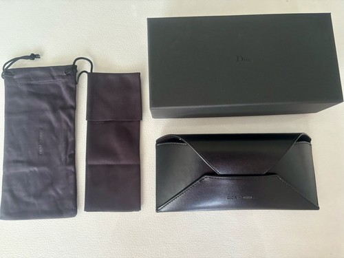 Dior brillenetui leder schwarz - leder,