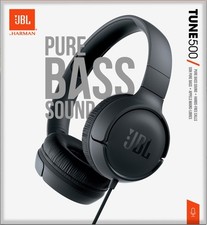 JBL TUNE 500 Kabelgebundener On-Ear-Kopfhörer - Schwarz (JBLT500BLK)