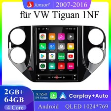 VW Tiguan 2007-2016 - Android 14 Autoradio - 9.7 Zoll CarPlay DAB+GPS Navi 2+64G