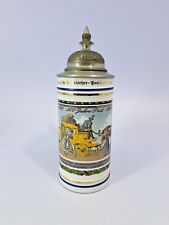 Bierkrug Bierseidel 500 Jahre Post Zinndeckel 0,5L