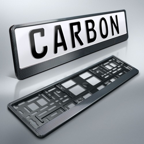 Kennzeichenhalter carbon - 2,