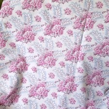 S35 Bauernstoff Hortensien blau weiß rosa lila ca. 120 x 360 cm groß