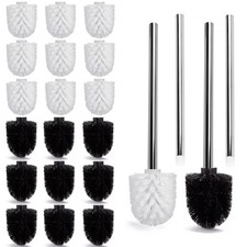 10x Ersatz Bürstenkopf Ersatzbürste 2x Griff Toilettenbürste Klobürste WC Bürste
