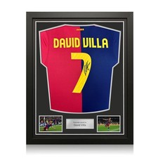 Von David Villa signiertes