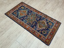 Antiker Orientteppich, Karadje, Heriz, 130x70 cm, Persien, Vintage, um 1960-1969