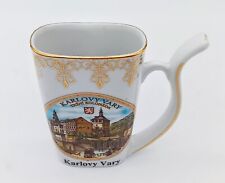 Karlsbad Karlovy Vary Carlsbad Viva Bohemia Porzellan Tasse mit Pfeife
