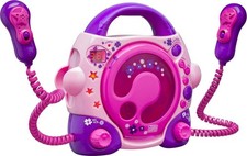 Kinder Karaoke CD Player Rosa Pink Musik CD Spieler mit Mikrofon - Bigben CD47