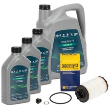 8L ORIGINAL 0W-20 Motoröl + HENGST Ölfilter für AUDI S4 RS4 B9 S5 RS5 A6 C8 A7