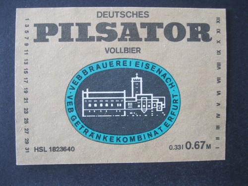 Veb brauerei eisenach vollbier - brauerei,