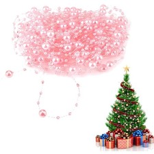 Perlengirlande rosa 10m Deko