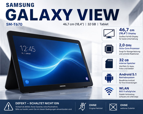 Samsung galaxy view - samsung, sm-t670