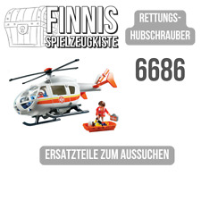 Playmobil 6686 4222 Hubschrauber Rettung Arzt Krankenhaus Ersatzteile Action